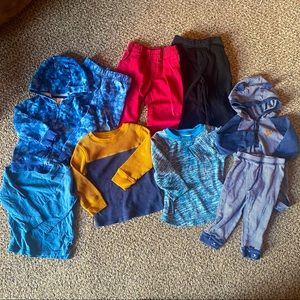 Boys Size 18 Months Assorted Pants and Shirts Fall Winter Bundle